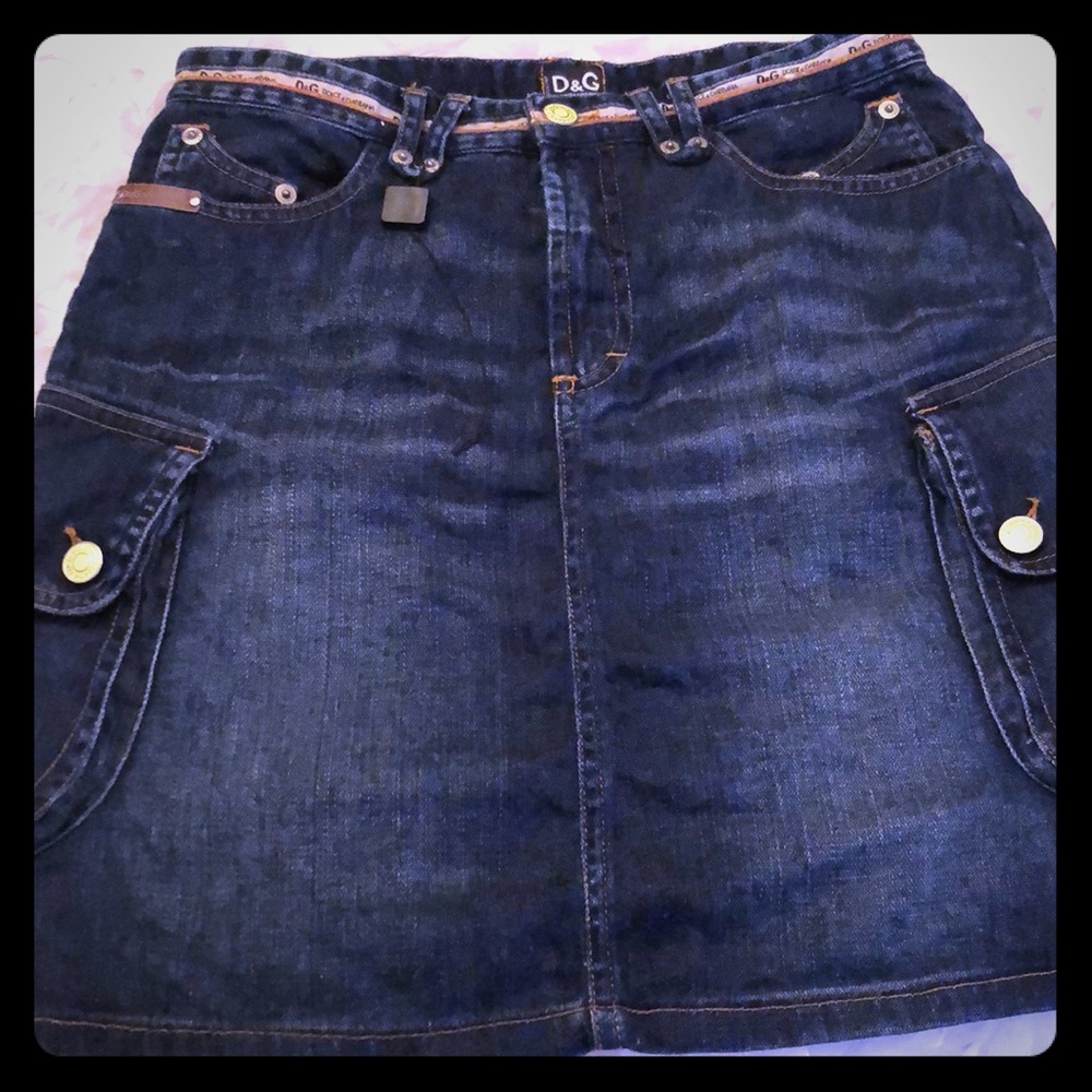 Dolce&Gabbana denim skirt. New sz 38. Gorgeous